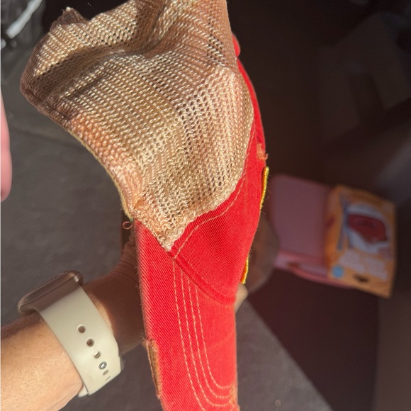 Judith March Red 'Raised on Dolly' Cap - Picture 4 of 7